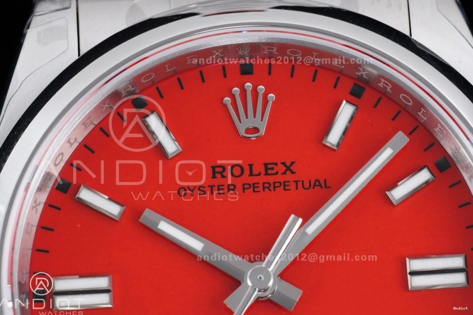 36mm Best VSF 126000 1:1 DD3230 V2 Dial Perpetual 904L Edition Red Steel Oyster 0409